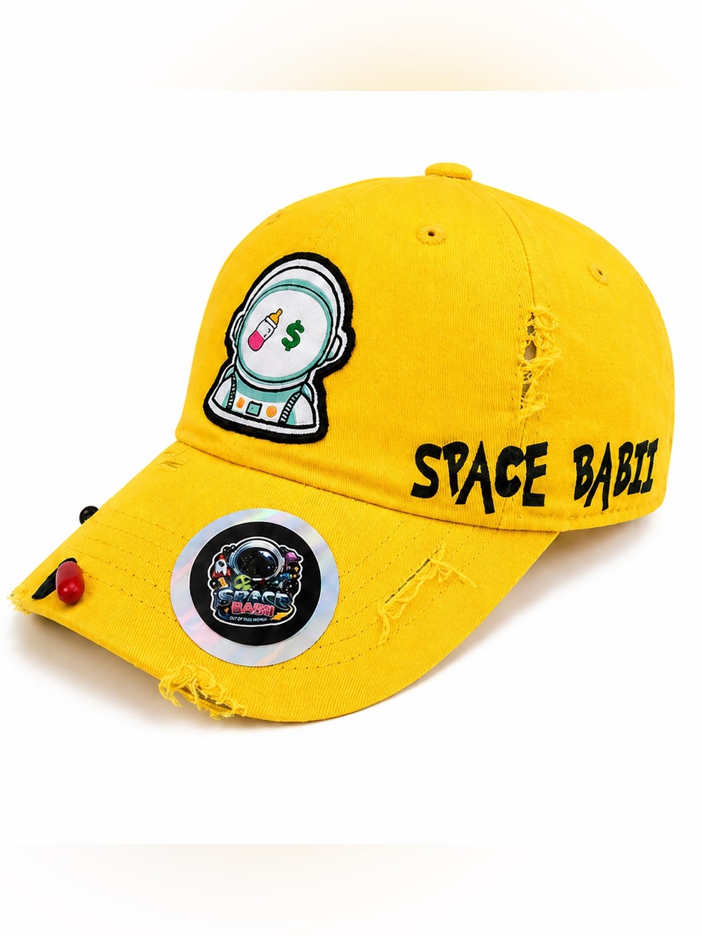 Yellow Adult Space Babii Cap